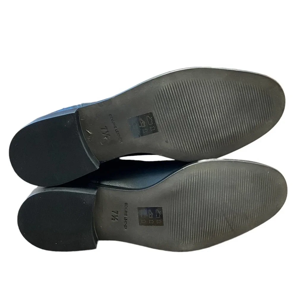 Madewell Black Knee-High Leather Boots - Picture 9 of 16